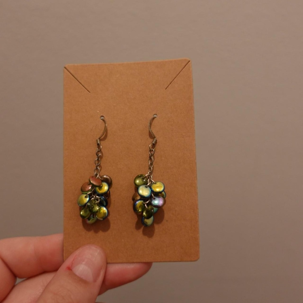 Iridescent earrings